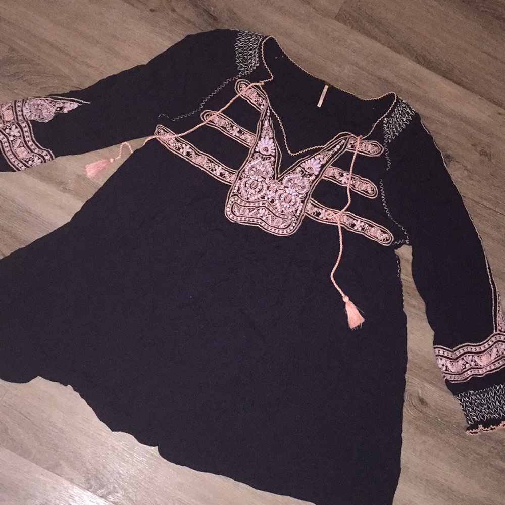 Free People | Embroidered Flowy Mini Dress - Picture 2 of 4